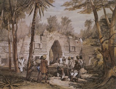 Arch of Labna, Yucatan, Mexico, illustration from 